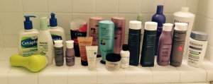 Just a sample of the products in my shower!